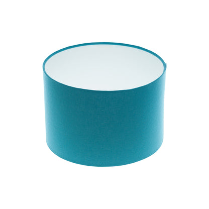 Aqua Blue Cotton Drum Lampshade