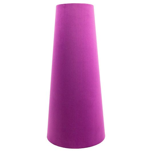 Aubergine Velvet Tall Tapered Lampshade