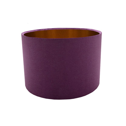 Aubergine Velvet Drum Lampshade