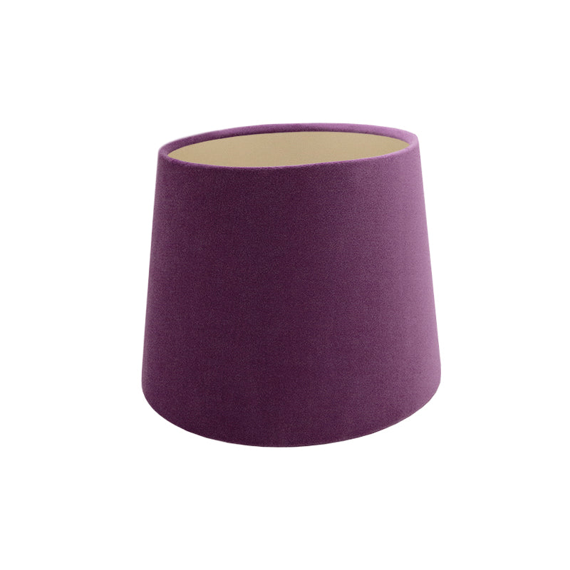 Aubergine Purple Velvet French Drum Lampshade