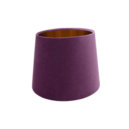 Aubergine Purple Velvet French Drum Lampshade