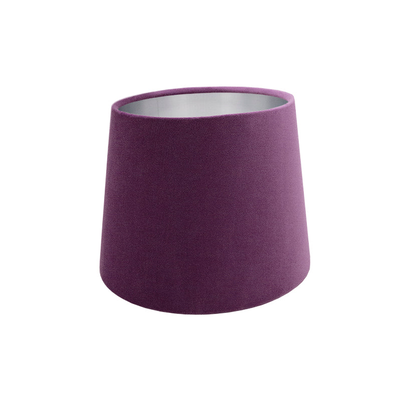 Aubergine Purple Velvet French Drum Lampshade