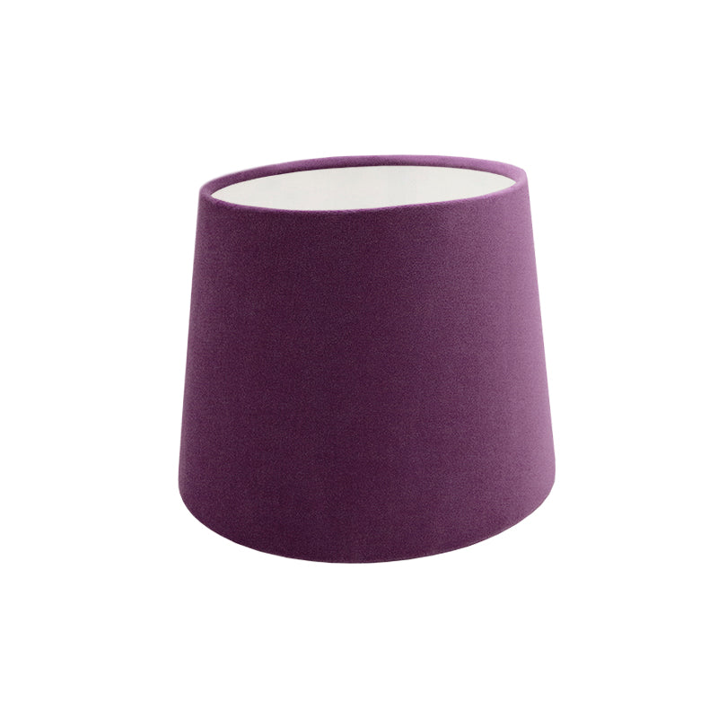 Aubergine Purple Velvet French Drum Lampshade