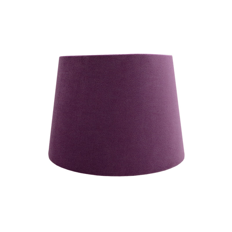 Aubergine Purple Velvet French Drum Lampshade