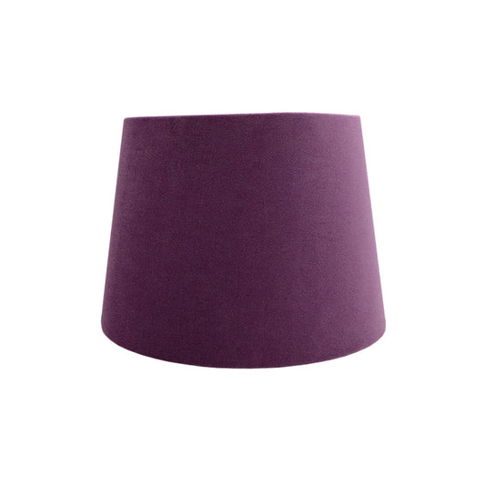 Aubergine Purple Velvet French Drum Lampshade