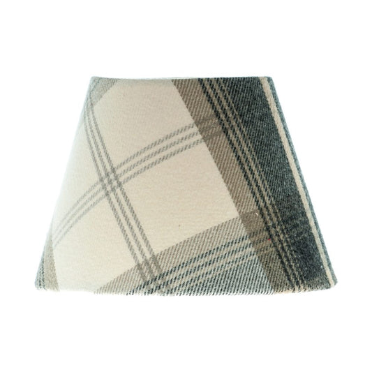 Balmoral Charcoal Tartan Empire Lampshade