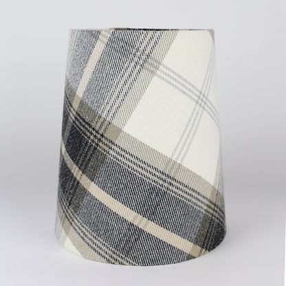 Balmoral Charcoal Tall French Drum Lampshade
