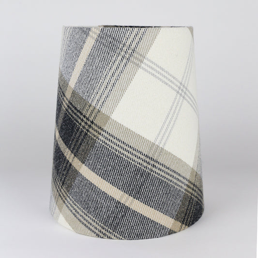 Balmoral Charcoal Tall French Drum Lampshade