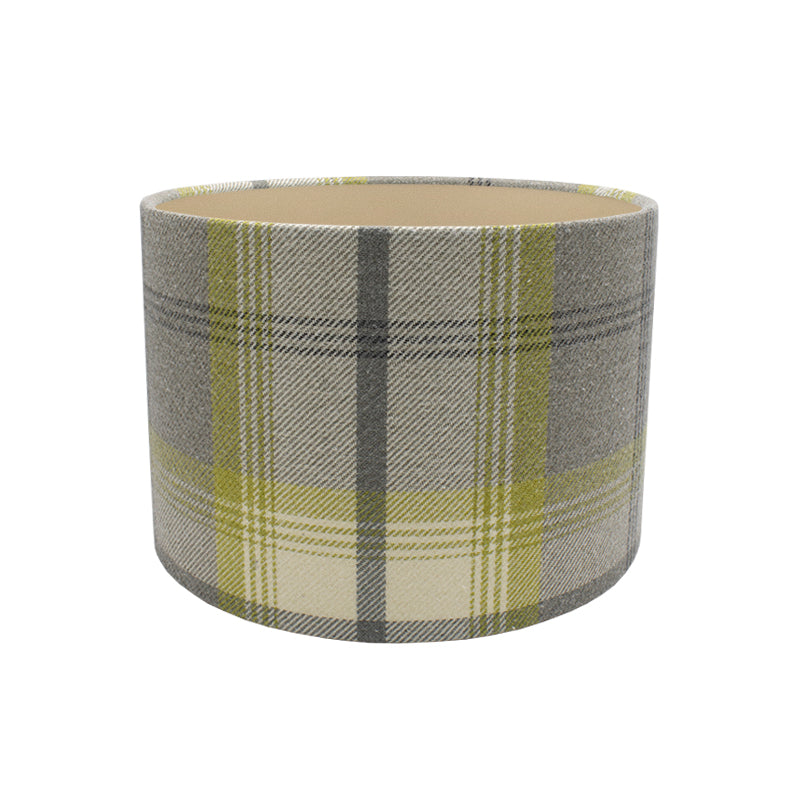 Balmoral Citrus Tartan Drum Lampshade