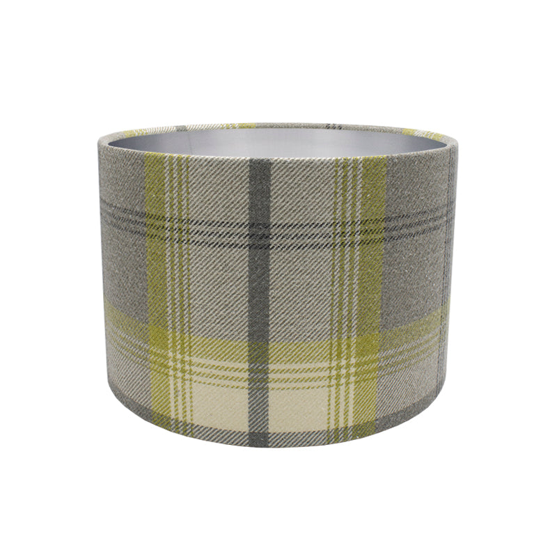 Balmoral Citrus Tartan Drum Lampshade