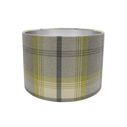 Balmoral Citrus Tartan Drum Lampshade