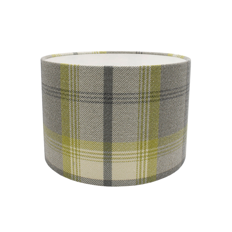 Balmoral Citrus Tartan Drum Lampshade
