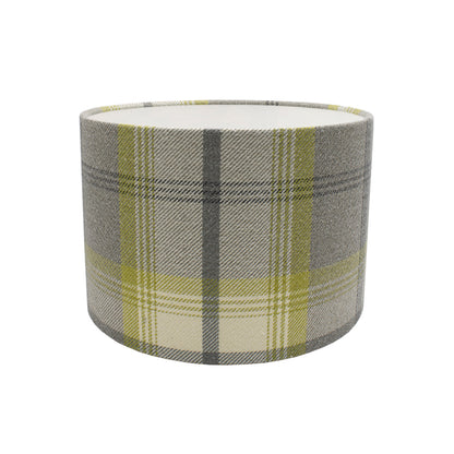 Balmoral Citrus Tartan Drum Lampshade