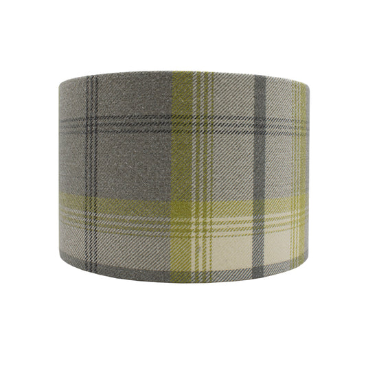 Balmoral Citrus Tartan Drum Lampshade