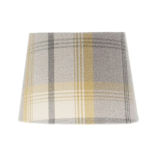 Balmoral Citrus Tartan French Drum Lampshade