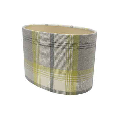 Balmoral Citrus Tartan Oval Lampshade