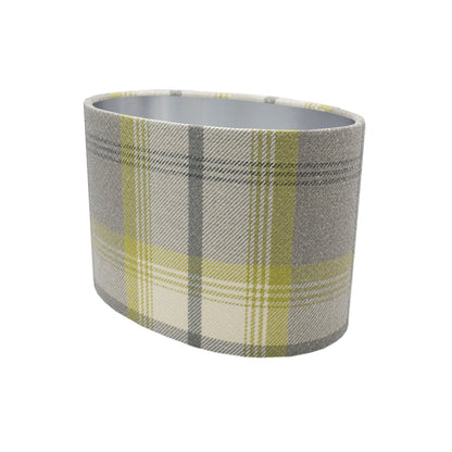 Balmoral Citrus Tartan Oval Lampshade