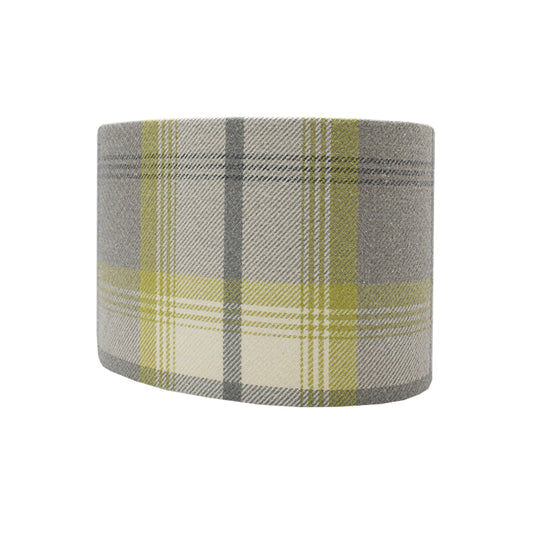 Balmoral Citrus Tartan Oval Lampshade