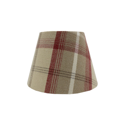 Balmoral Cranberry Tartan Empire Lampshade