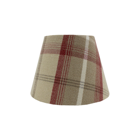 Balmoral Cranberry Tartan Empire Lampshade
