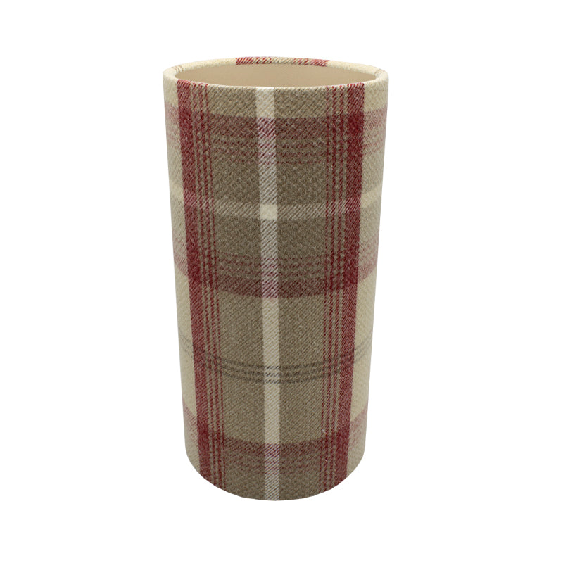 Balmoral Cranberry Tall Drum Lampshade