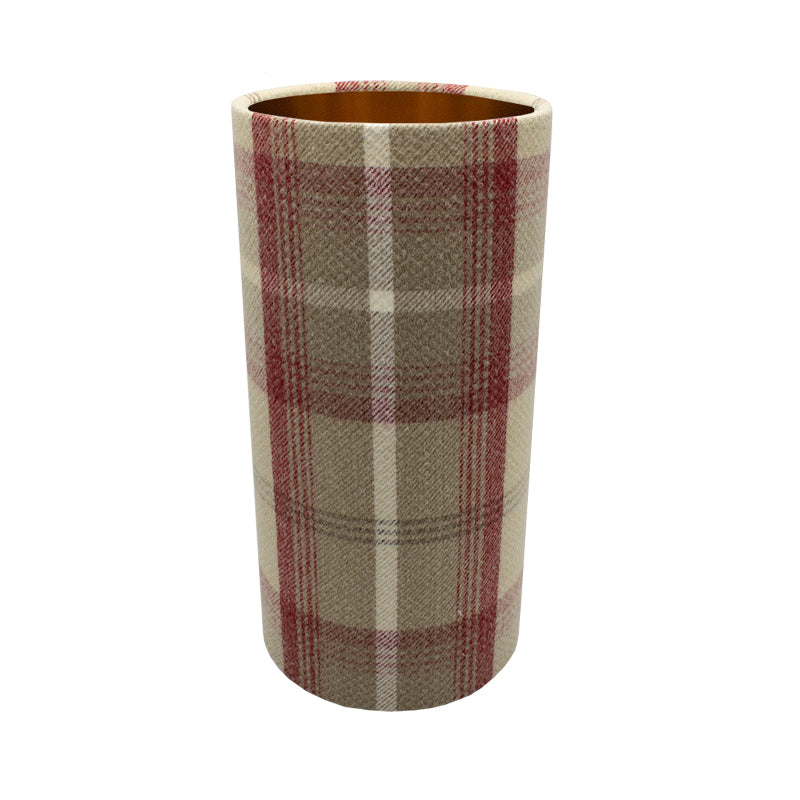 Balmoral Cranberry Tall Drum Lampshade