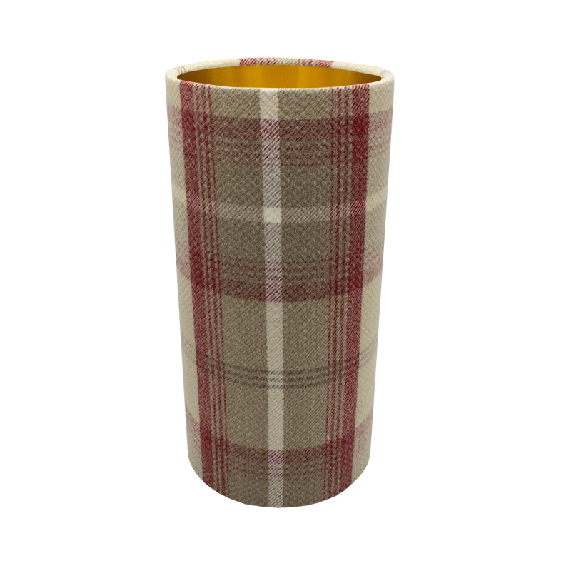 Balmoral Cranberry Tall Drum Lampshade