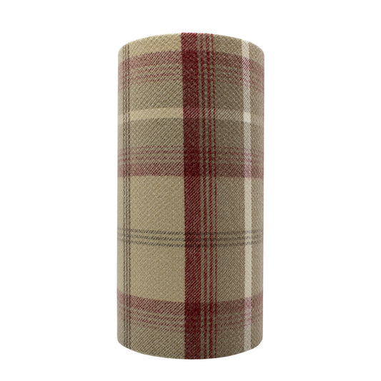 Balmoral Cranberry Tall Drum Lampshade