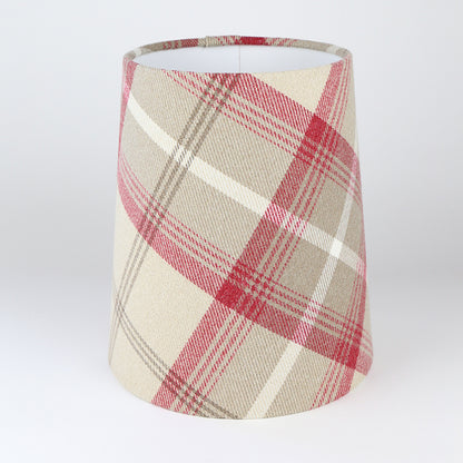 Balmoral Cranberry Tall French Drum Lampshade