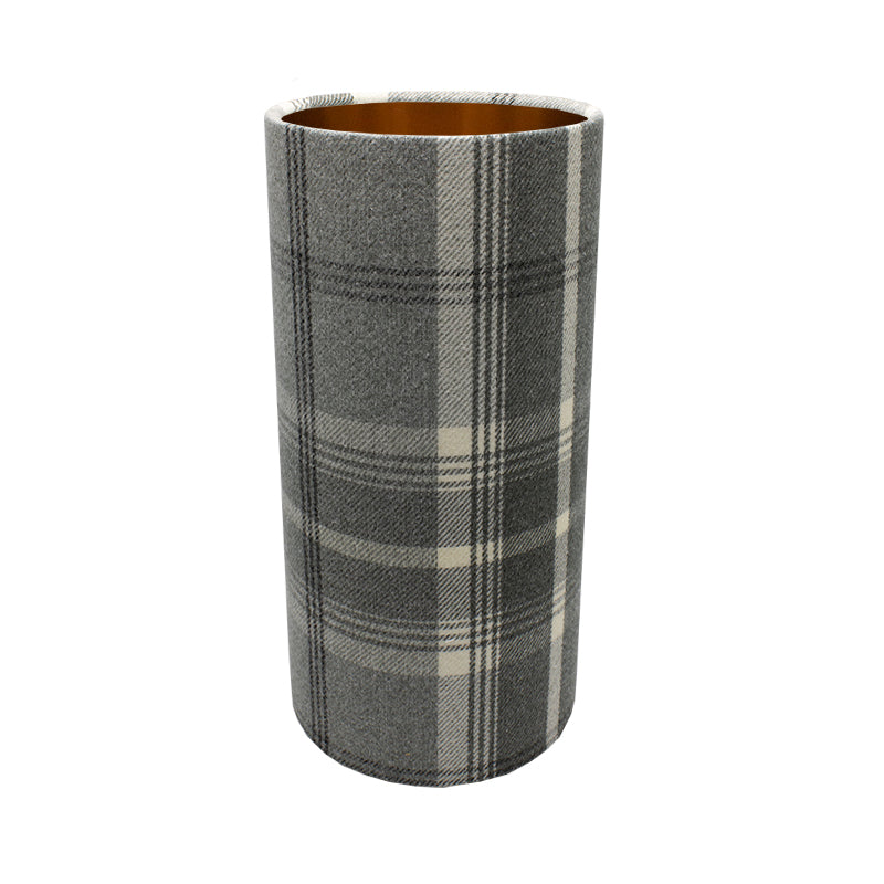 Balmoral Dove Grey Tall Drum Lampshade