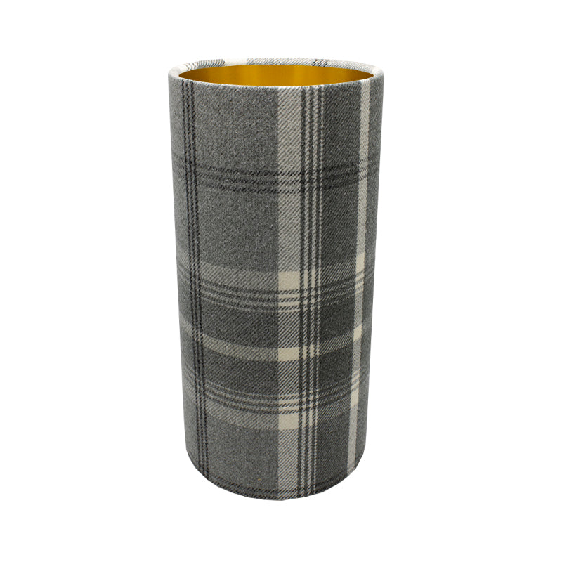 Balmoral Dove Grey Tall Drum Lampshade