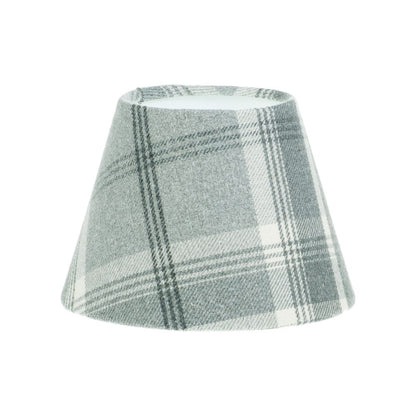 Balmoral Dove Grey Tartan Empire Lampshade