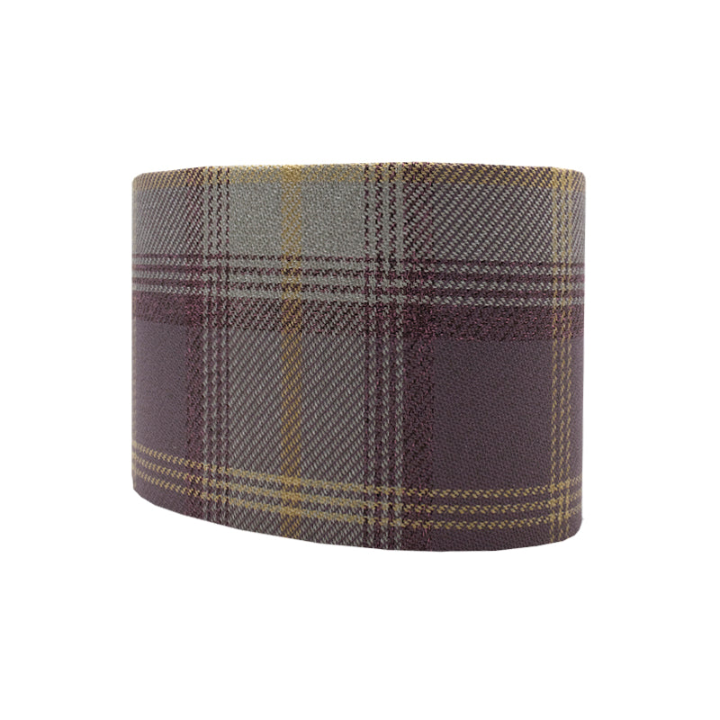 Balmoral Lavender Tartan Oval Lampshade