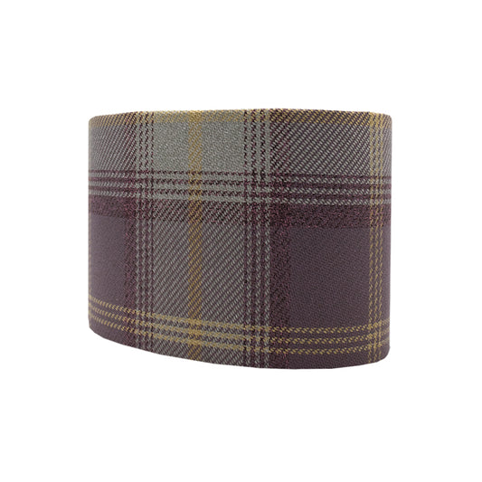 Balmoral Lavender Tartan Oval Lampshade