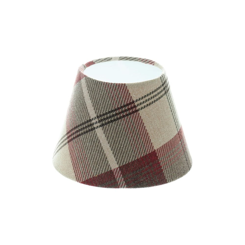 Balmoral Maroon Tartan Empire Lampshade