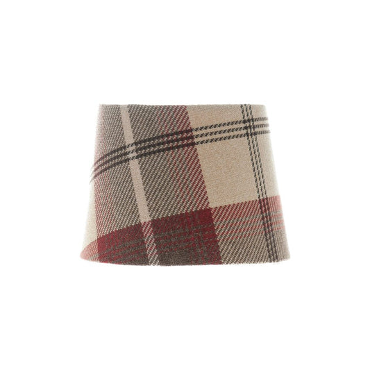 Balmoral Maroon Tartan French Drum Lampshade