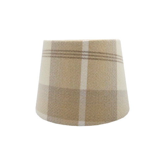 Balmoral Natural Tartan French Drum Lampshade
