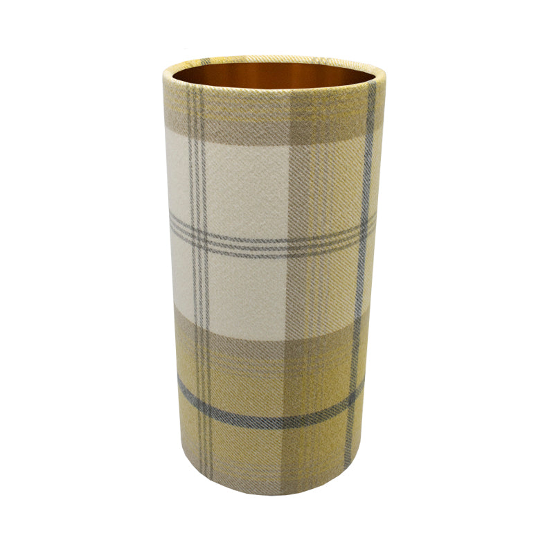 Balmoral Ochre Tall Drum Lampshade