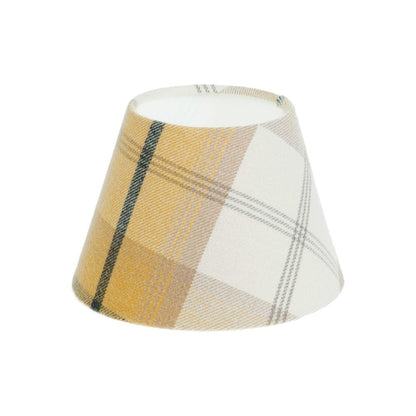 Balmoral Ochre Tartan Empire Lampshade