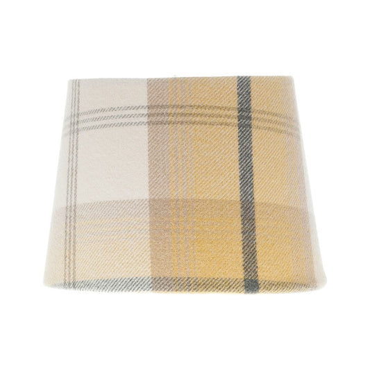 Balmoral Ochre Tartan French Drum Lampshade