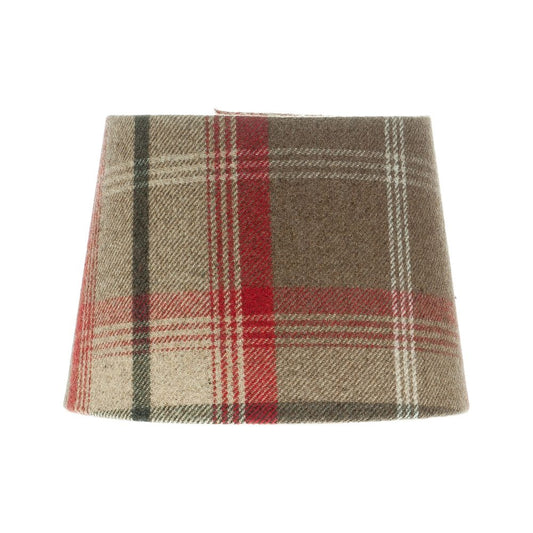 Balmoral Rosso Tartan French Drum Lampshade