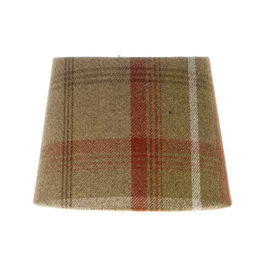 Balmoral Rust Tartan French Drum Lampshade