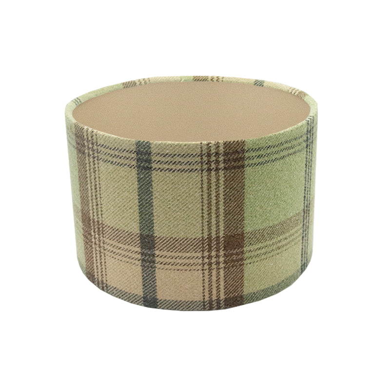 Balmoral Sage Tartan Drum Lampshade