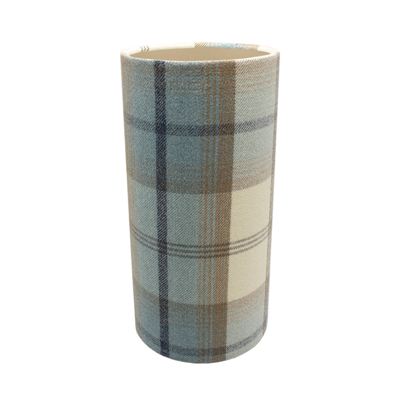 Balmoral Sky Blue Tall Drum Lampshade
