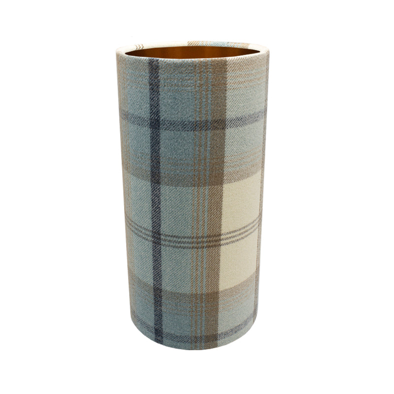 Balmoral Sky Blue Tall Drum Lampshade