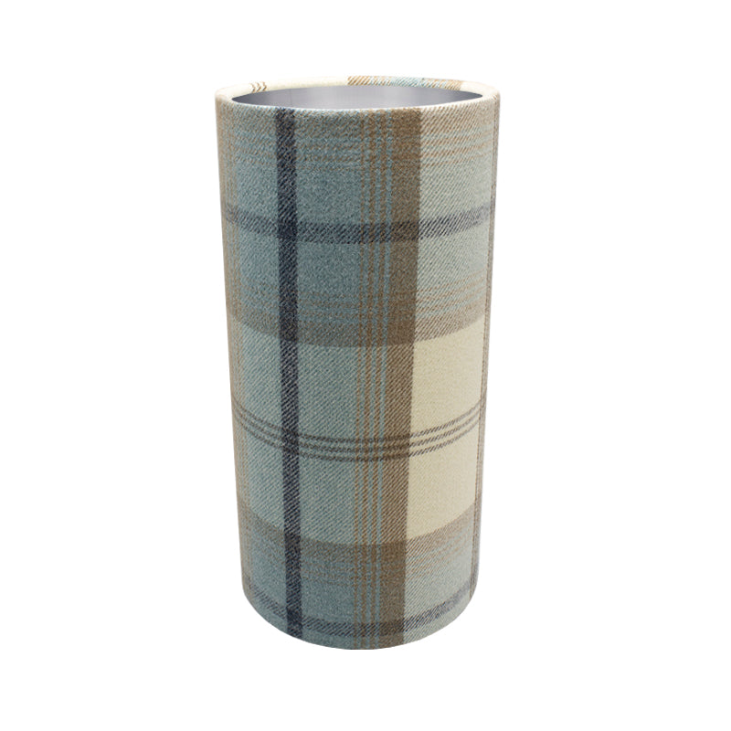 Balmoral Sky Blue Tall Drum Lampshade