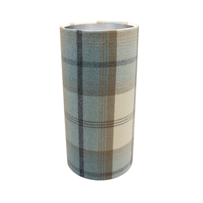 Balmoral Sky Blue Tall Drum Lampshade