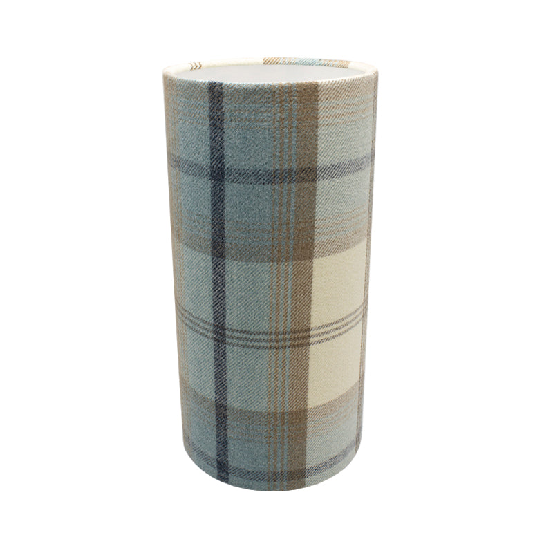 Balmoral Sky Blue Tall Drum Lampshade