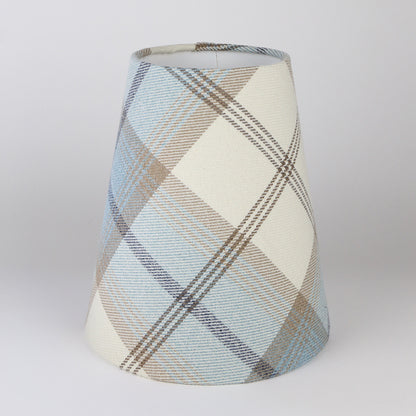 Balmoral Sky Blue Tall Empire Lampshade