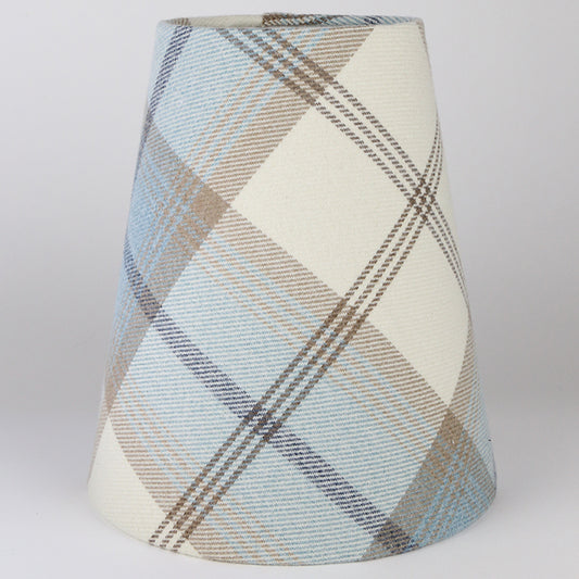 Balmoral Sky Blue Tall Empire Lampshade